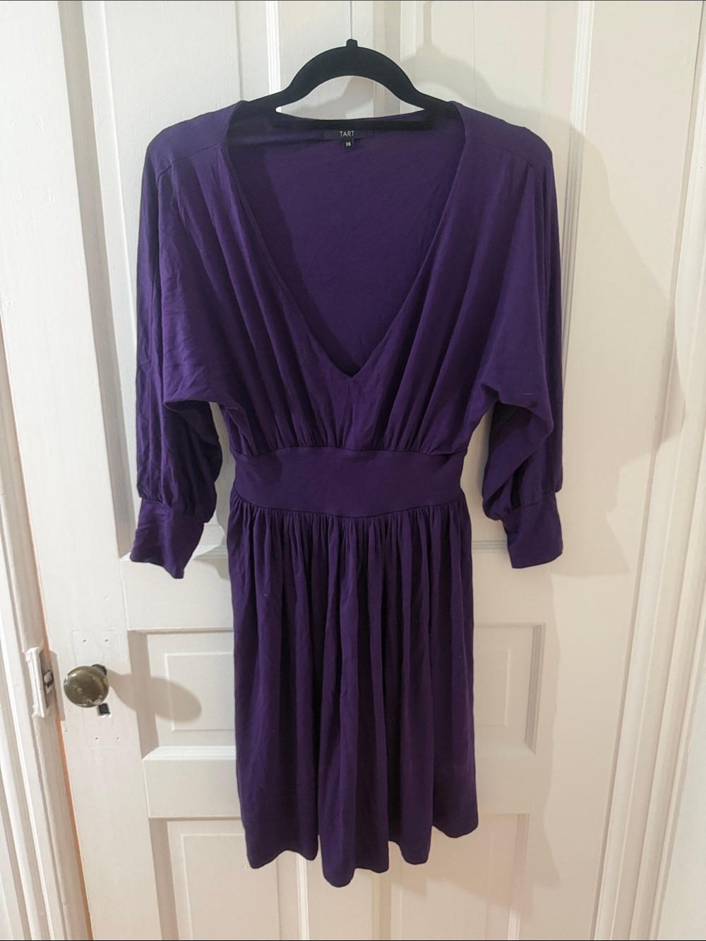 Tart Deep Purple Crew Neck Top
